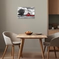 thumbnail image 5 of ZHONGYUTONG Red Barn Canvas Wall Art Farmhouse Black and White Pictures Country Rustic Farm Painting for Bathroom Bedroom Decor Framed (24.00" x 36.00"), 5 of 5