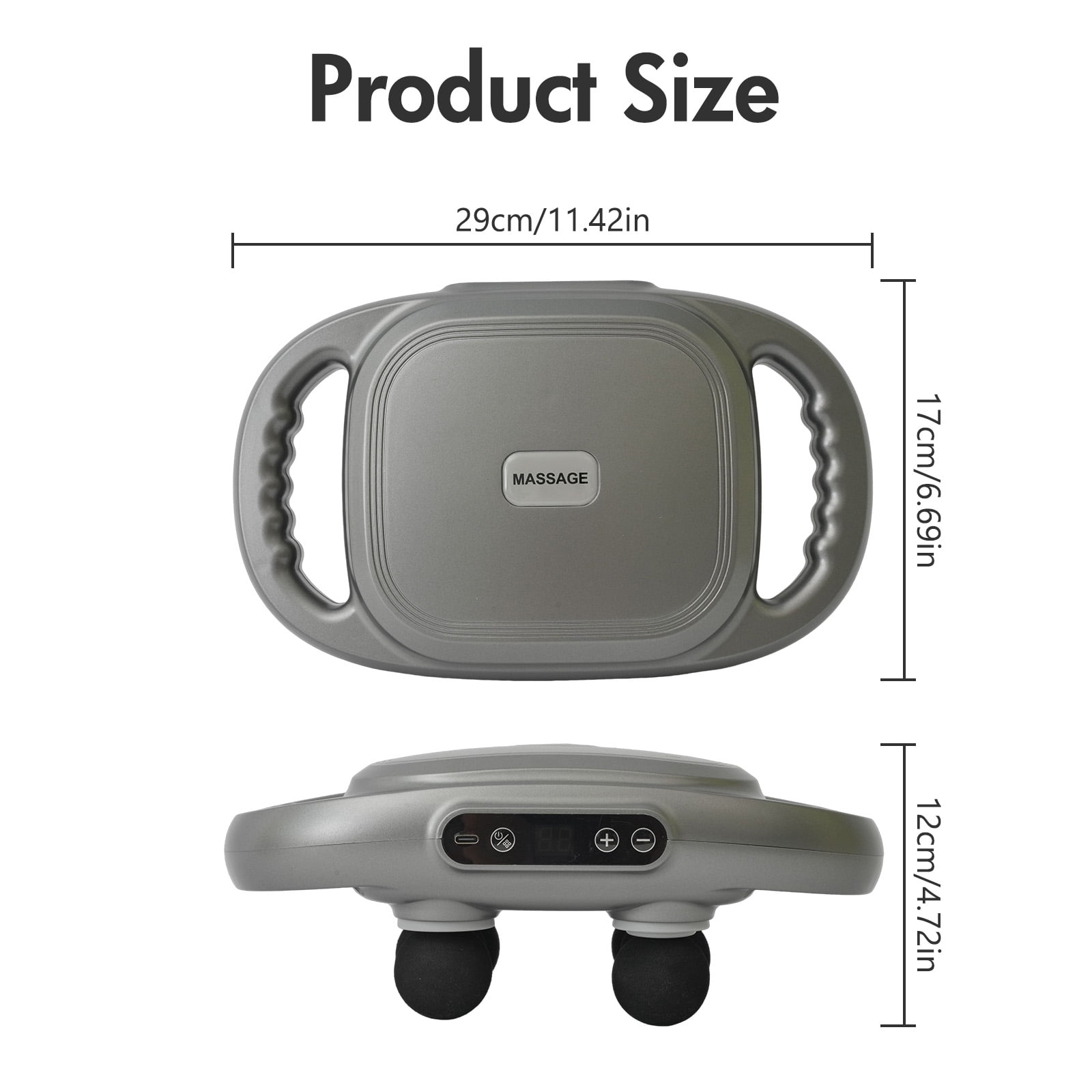 6 Head Massage Gun, 9 speeds & 3 Sets Massage Heads for deep muscle relief on your back, legs, arms, A perfect gift for family & friends.