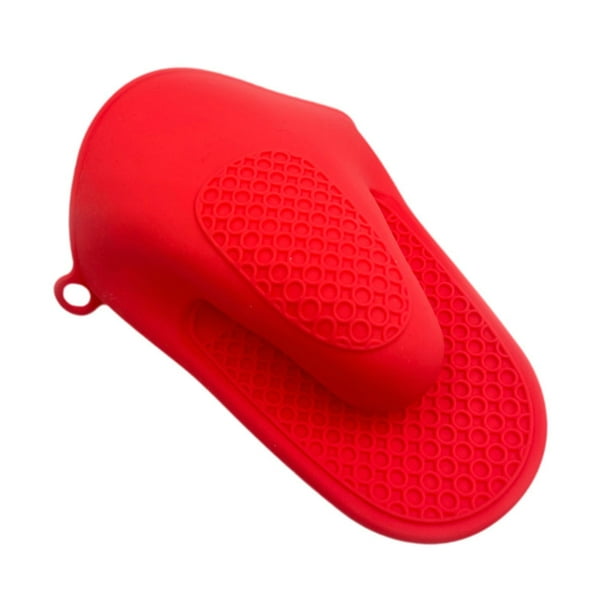 Guantes de cocina de silicona para horno, para hornear, microondas y asar. rojo