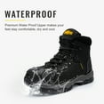 thumbnail image 5 of Larnmern Mid Hiking Work Boots for Men - Waterproof Steel Toe Boots， Anti-Puncture/Static/Slip Resistant/Heat Resistant, 5 of 8