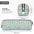 thumbnail image 3 of Naloa Cute Honeybees Leather Pencil Case, Makeup Pouch, Zipper Pouch for Daily Essentials, Storage Organizer, Cosmetics and Stationary Bag, 3 of 7