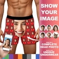 thumbnail image 2 of Wxolcjlv Men's Boxer Briefs Valentine's Day DIY Novelty Print Casual Underwear Comfortable Breathable Soft Stretch Trunks With Patterns, 2 of 8