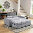 thumbnail image 4 of Serta Monroe Modern Convertible Loveseat with Full Size Sleeper, Light Gray Woven Fabric, 4 of 9