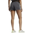 thumbnail image 2 of adidas Women's 3-Stripes Pacer Woven Shorts (Grey/Black, XS), 2 of 4