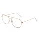 thumbnail image 1 of Gafas de ordenador JM Aviator Square Anti Blue con marco dorado claro, 1 of 7
