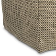thumbnail image 3 of Simpli Home Delilah 18 inch Wide Contemporary Square Pouf in Natural Handwoven Jute, 3 of 7