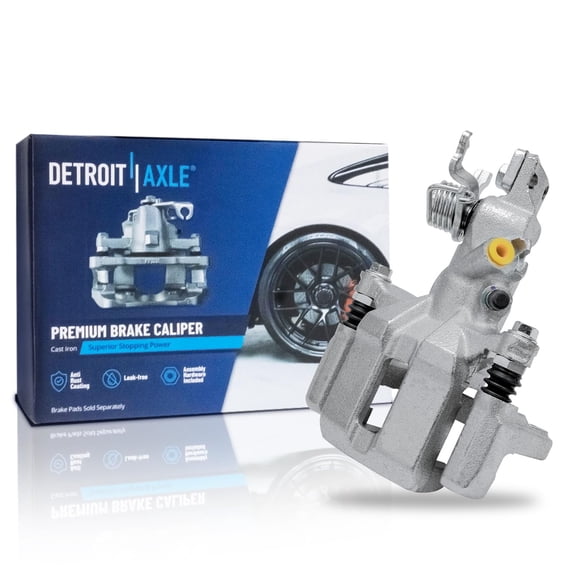 Detroit Axle - Rear Right Brake Caliper for 1998-2007 Honda Accord 2004-2008 TSX Passenger Side Disc Brake Caliper w/ Bracket 2005 2006 Replacement