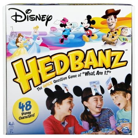 Hedbanz Disney, Guessing Game Featuring Disney Characters, For Kids and Adults, Ages 7 and up (Edition May Vary)