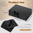 thumbnail image 2 of 12 Pack Black Gift Boxes with Lids,11.97×9.8×3.1 Inch Gift Boxes Bulk,Bridesmaid Proposal Box with Ribbon,Black Kraft Paper Box for Birthday,Wedding,Christmas,Party Favors, 2 of 7
