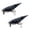 Black, variant on Youthyao 2Pack Double Winged Fishing Baits With Curved Hook Diving Lures For Freshwater Saltwater Game Fish
