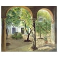 thumbnail image 1 of Great BIG Canvas | Rolled Timothy Easton Poster Print entitled Shaded Courtyard, Vianna Palace, Cordoba, 1 of 4