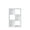 White, variant on 34.96 in. Tall Natural Oak Wood 3-Shelf Etagere Bookcase