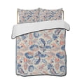 thumbnail image 2 of Blue Red Ethnic Full Size Down Alternative Comforter, Lightweight Comforter Quilt Bedding Set with Pillow Shams Vintage Modern Geometric Abstract Art All Seasons Bed Comforter Duvet Insert 78"x90", 2 of 7