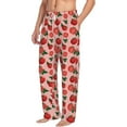 thumbnail image 2 of Daiia Tomatoes Men's Sleep Pant with Pockets and Drawstring,Pajama Pants-X-Large, 2 of 9