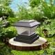 thumbnail image 1 of Teissuly Clearance Solar Post Lights Outdoor Fence Cap Light For Posts Patio Garden Decoration White Lighting Black，Lighting Solar Outdoor Post Cap Lights Light For Fence(Black, ) Teissuly WER2023081600170, 1 of 8