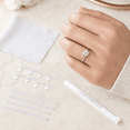 thumbnail image 2 of Ring Sizer Ring Adjusters Ring Size Adjuster Ring Guard for Loose Rings 18Pcs, 2 of 7
