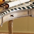 thumbnail image 4 of Beaumont Lane Zebra Stripped Top Writing Desk, 4 of 5