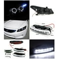 thumbnail image 2 of Spec-D Tuning JDM Black LED Projector Headlights + LED Bumper Fog Lamps Compatible with 2008-2012 Honda Accord Left + Right Pair Headlamps Assembly, 2 of 2