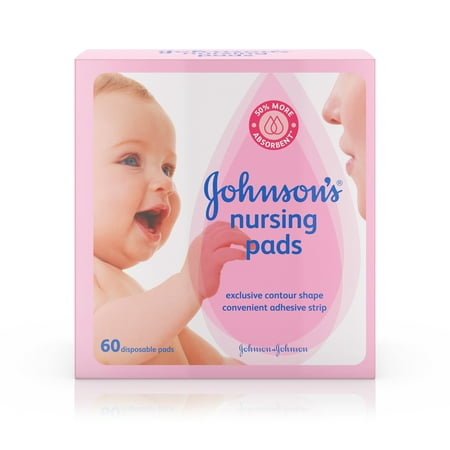 Johnson&amp;#39;s Disposable Nursing Pads with Natural Cotton, 60 ct