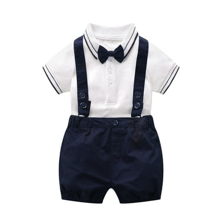 

NICEXMAS Adorable Gentleman Jumpsuit Suit Creative Infant Clothes Comfortable Fashion Outfits for Baby Boy (Size 100cm)