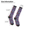 thumbnail image 2 of Rocae Funny colorful skull ghost for Novelty Casual compression Socks For Women Men Contrast Color Stockings, 2 of 6