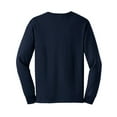 thumbnail image 2 of Oversized Tranquil Lotus Flower Ultra Cotton Long Sleeve Graphic Shirt - Navy XL, 2 of 2