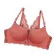 thumbnail image 3 of Sujetador sin costuras Apertura frontal Ropa interior de encaje Sin cables Sexy Bralette transpirable Racerback, Caramelo, 34/75 Monstrate AP001113-18, 3 of 7