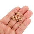 thumbnail image 4 of Unique Bargains 6mm Spacer Beads, 200pcs Bead Spacers Rhinestone Round Bulk Beads Wave for Jewelry Making, Yellow, 4 of 5