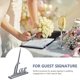 thumbnail image 3 of Wedding Signing Pen with Silver Plated Metal Love Holder Party Pen Set (Silver), 3 of 4