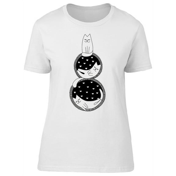 8 March Womens Day Cute Cats T-Shirt Women -Image by Shutterstock, Female x-Large
