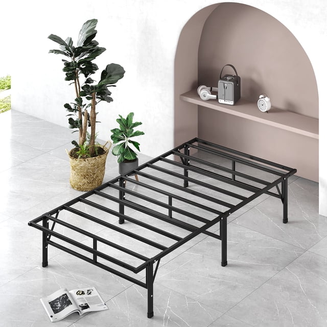 Zinus Smartbase | Base de Cama Individual con Patas de Acero Antiderrapantes para Mayor Estabilidad y Resistencia en Caja | Fácil de Armar y con Garantía de 5 años