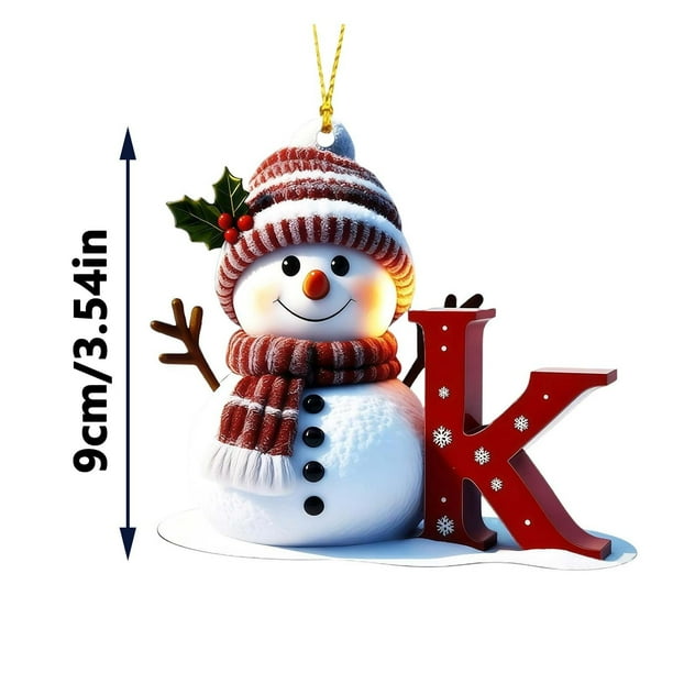 Adornos navideños personalizados con letras 2025 | Colgante acrílico para decorar el árbol | Adornos navideños personalizables para la decoración del hogar