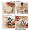 thumbnail image 3 of Moule à Tarte, Moule à Dumplings en Acier Inoxydable pour Cuisine, Performance Solide, 3 of 6