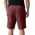 thumbnail image 3 of Men's Corduroy Shorts Casual Embroidered Logo Elastic Waist Drawstring Lightweight Beach Shorts with Pockets, 3 of 3