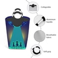 thumbnail image 4 of XMXY Aliens Space UFO Rectangular Laundry Basket Organizer , Collapsible Folding Tall Clothes Hampers for Laundry with Handles, 4 of 6