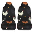 thumbnail image 1 of LAKIMCT Different Chicken Car Seat Covers Vehicle Front Seat Covers Universal Fit Seat Protector, 1 of 1