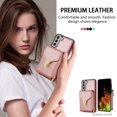 thumbnail image 5 of Allytech Case for Samsung Galaxy S21 Plus, [Large Capacity] Wallet Case with Card Slots & Zipper Pocket, Premium PU Leather Metal Snap Kickstand Shockproof Case with Shoulder Strap, Rosegold, 5 of 8