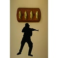 thumbnail image 1 of Army Fighting War Soldier Gun Silhouette Peel & Stick Sticker Vinyl Wall Decal 12x18 Inches, 1 of 2