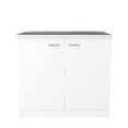 thumbnail image 2 of Bathroom Vanity Sink Base, Bathroom Storage Vanity Cabinet with Drawers and Closing Doors, Freestanding Bathroom Vanities for Bathroom, White, 2 of 7