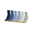 thumbnail image 2 of Goldtoe Edition Womens Half Cushion Quarter Socks, 6 Pairs, 2 of 13