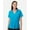 Electric Blue, variant on CORE365 CE106W Women's Resolve CVC Performance Pique Polo-White-2XL