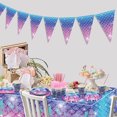 thumbnail image 6 of Mermaid Birthday Decorations - 162PCS Mermaid Decor Including Mermaid Plates Mermaid Napkins, Mermaid Pennant, Mermaid Tablecloth, Mermaid Cups for Girl Women Mermaid Birthday Party Supplies, 6 of 7