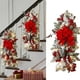 thumbnail image 4 of Christmas Wreath With Led Light For Front Door Staircase Fireplace Outdoor Decor Hanging Stair Wall Christmas Decoration 2024, 4 of 5