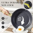 thumbnail image 3 of Poêle à Frire Antiadhésive - Poêles Antiadhésives en Granit Poêle à Omelette avec Poignée Résistante à la Chaleur Compatible avec Toutes les Cuisinières PFOA, 3 of 8