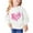 White, variant on Odeerbi Kids Girls Crewneck Sweatshirts Pullover Sweatshirts Children's Fall Winter Sweatshirt Heart Print Long Sleeve Sweater Top Red