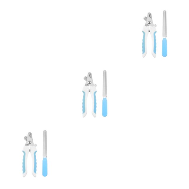tssuouriy 2piece Beginner-friendly Cleaning Tools Set For Pet Nail Care And Baffle Does Not Damage blue large size 3Set