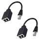 thumbnail image 2 of Adaptador divisor de cable de red de alta velocidad RJ45 de 1 macho a 2 hembra, 2 unidades, 2 of 9