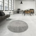 thumbnail image 4 of Ahgly Company Machine Washable Indoor Square Contemporary Gunmetal Gray Area Rugs, 8' Square, 4 of 7