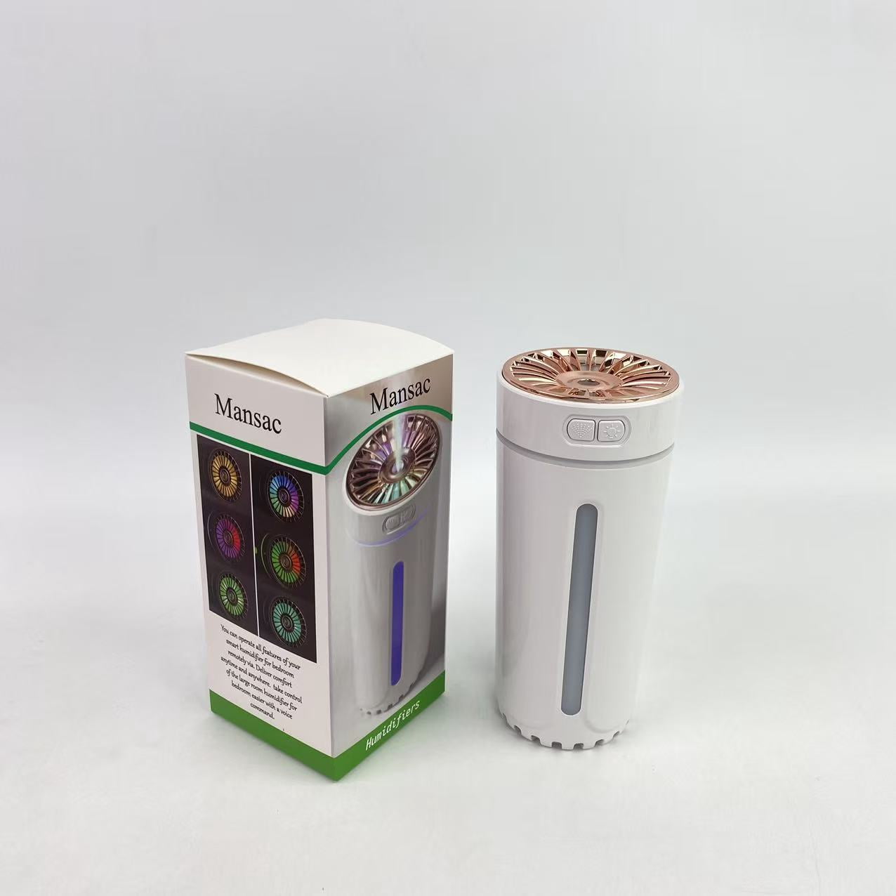 Mansac Humidifiers,Smart Humidifiers for Large Room Bedroom, 3 Speed Humidistat, Timer, White