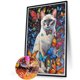 thumbnail image 5 of Pintura de diamante 5D DIY, taladro redondo completo, mariposa y gato, decoración del hogar, 40x60cm, 5 of 9